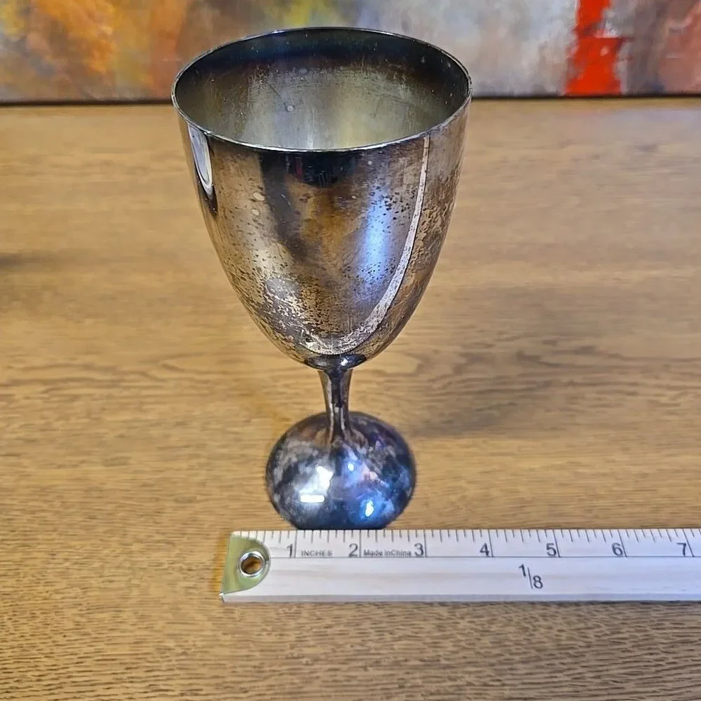 International Silver Company Wine Goblet Silver Plated Vintage